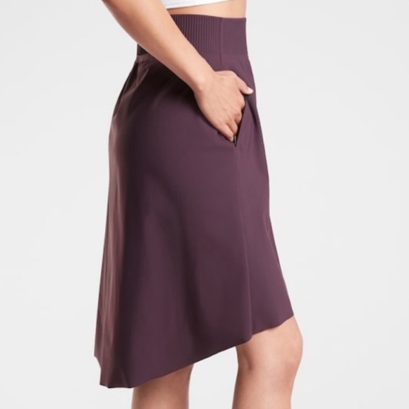 ATHLETA HIGH RISE COSMIC SKIRT-AGATE PURPLE-NWOT-S - Picture 3 of 14